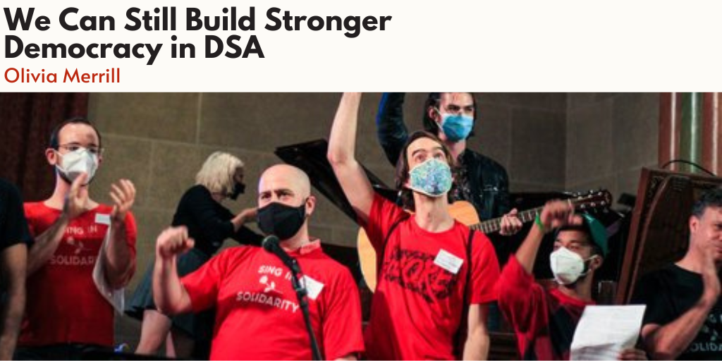 We Can Still Build Stronger Democracy in DSA – Mass
